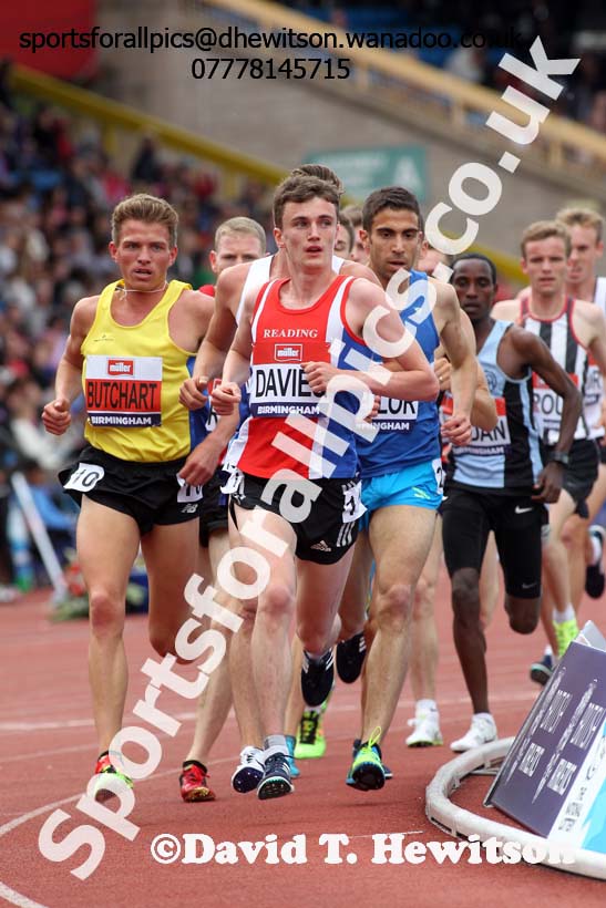Mens 5000 metres, British Championships, Birmingham. Photo: David T. Hewitson/Sports for All Pics